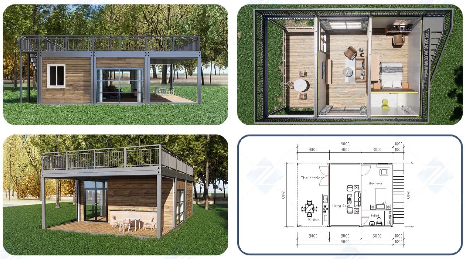 Assemble Container House B1 (102 m2)